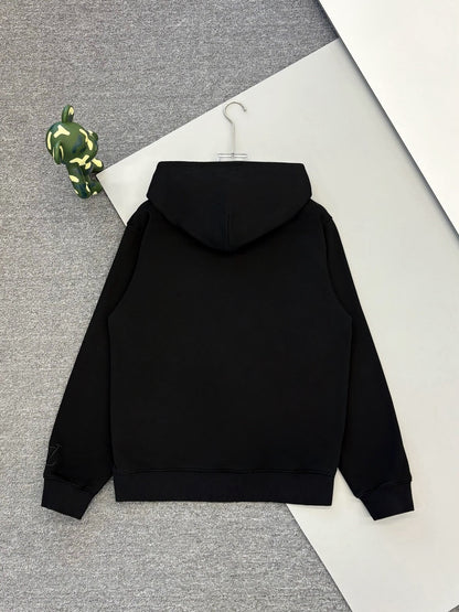 Half-Body Embroidered Hoodie