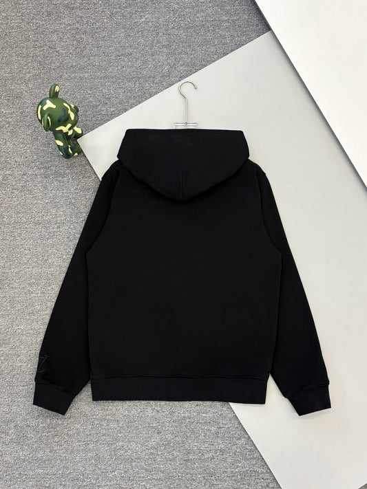 Half-Body Embroidered Hoodie