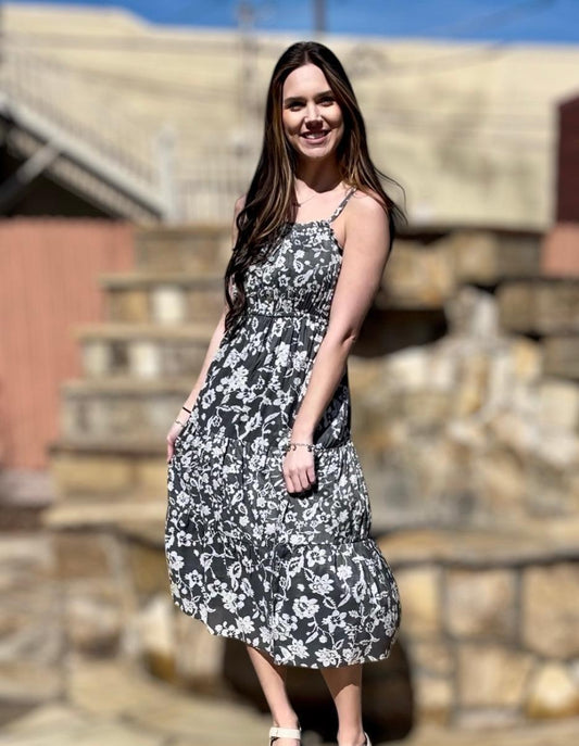 Floral Print Maxi Dress