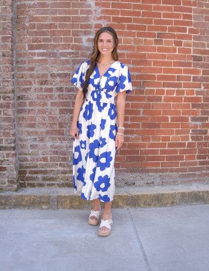 Floral Print Midi Dress