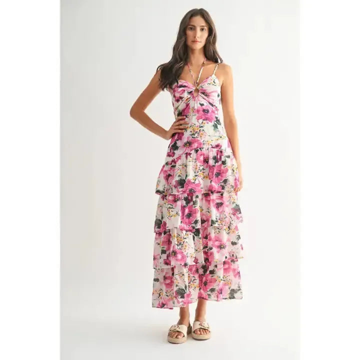 Floral Tiered Maxi Dress