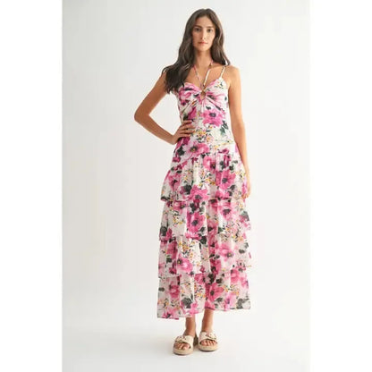 Floral Tiered Maxi Dress