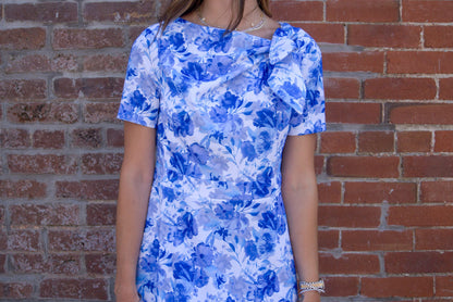 London Times A-Line Midi Dress