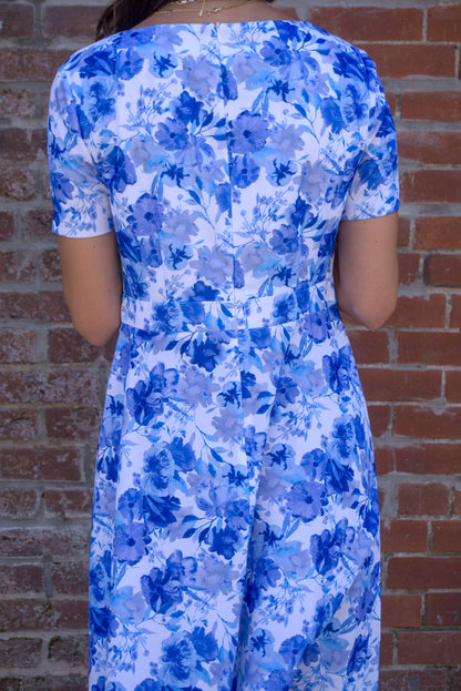 London Times A-Line Midi Dress