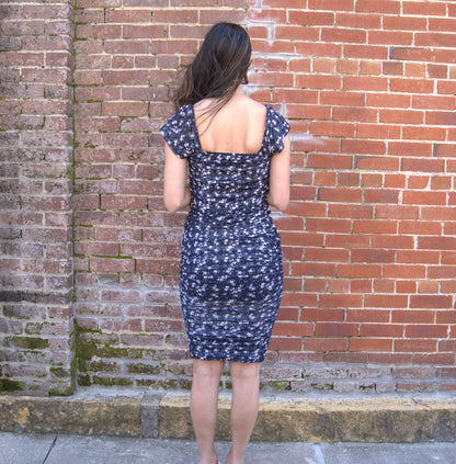 Stretch Knit Ruched Dress