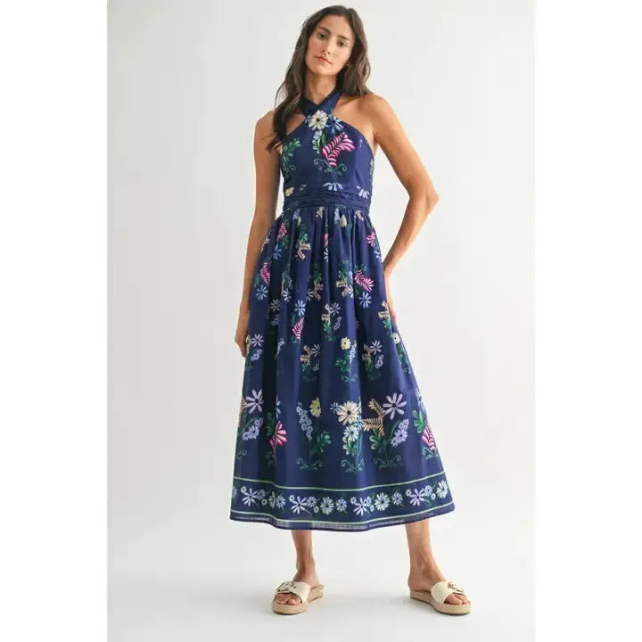 Timeless Grace Floral Maxi Dress