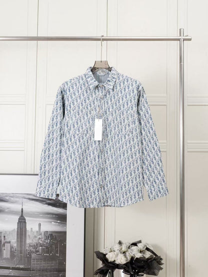 Blue - tone All - over Printed Shirt