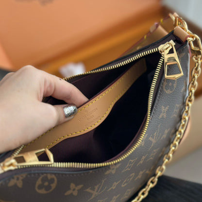 Classic Monogram Crescent Shoulder Bag